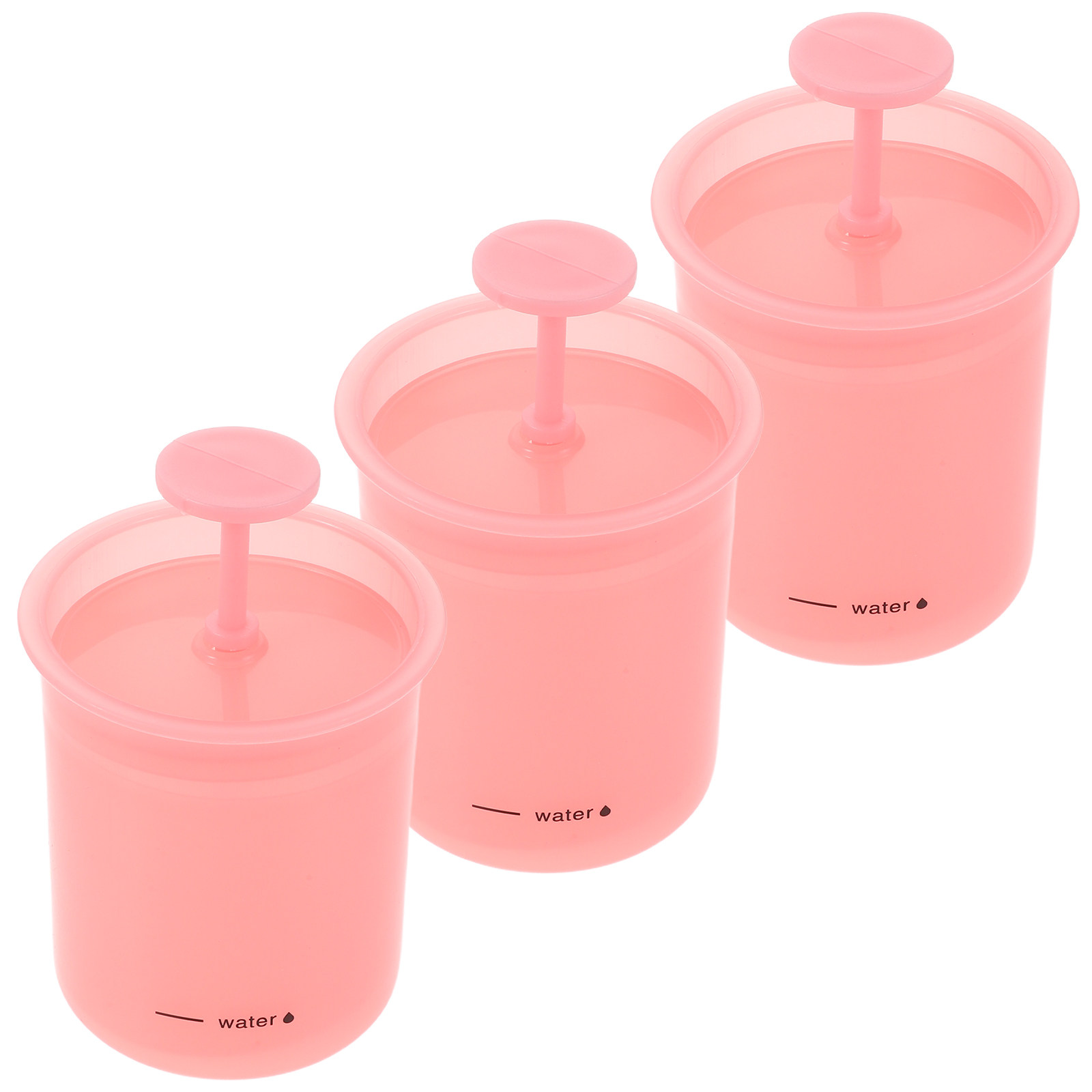 Skincare Pink - 3Pcs Face Wash Foamer Portable Manual
