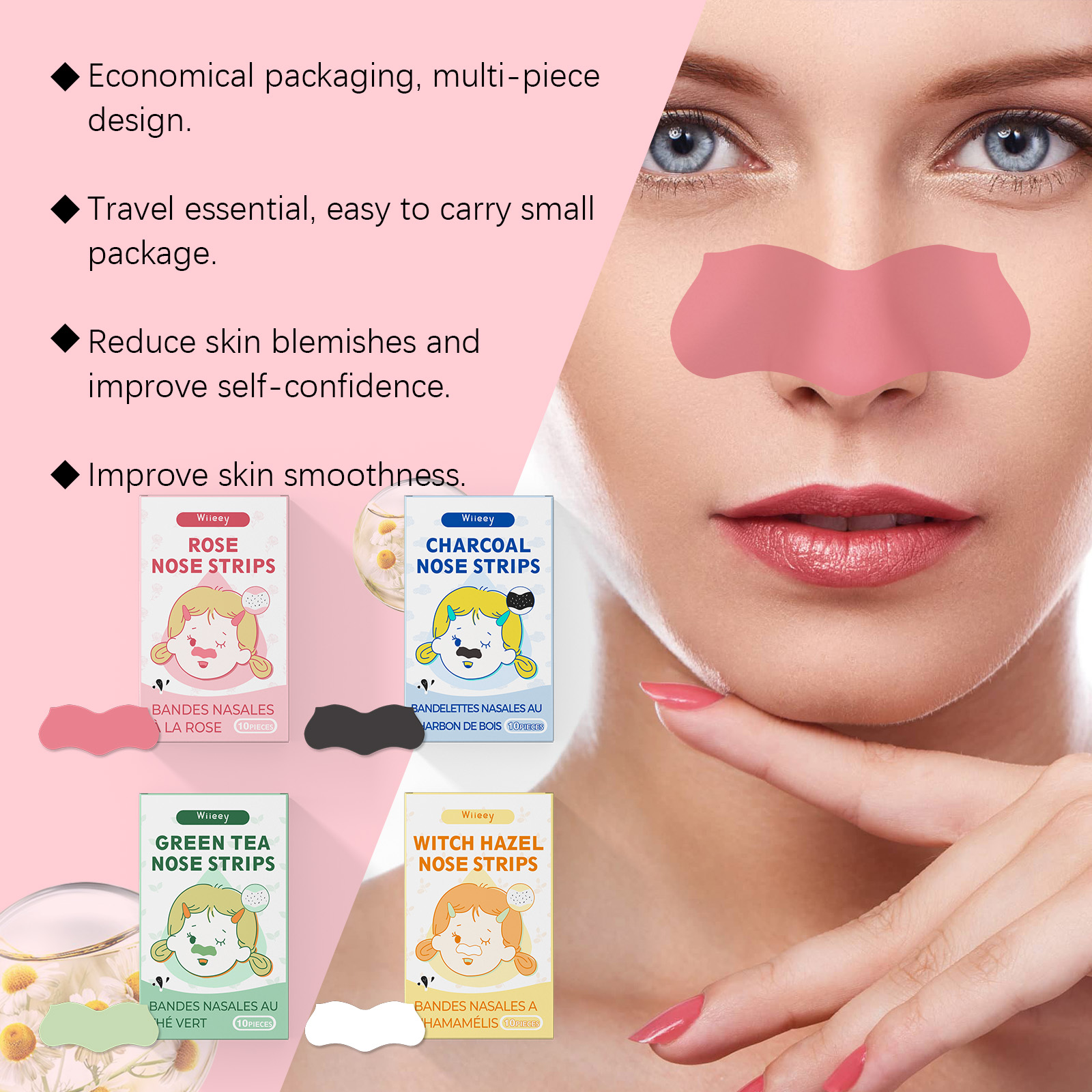 Blackheads Removal Nose Strips - Skincare Oil Control review and price