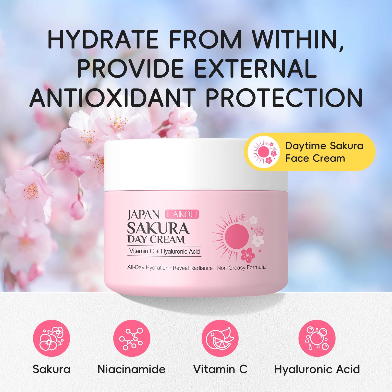 LAIKOU Japan Sakura Skin Care  - Skincare Pink review and price