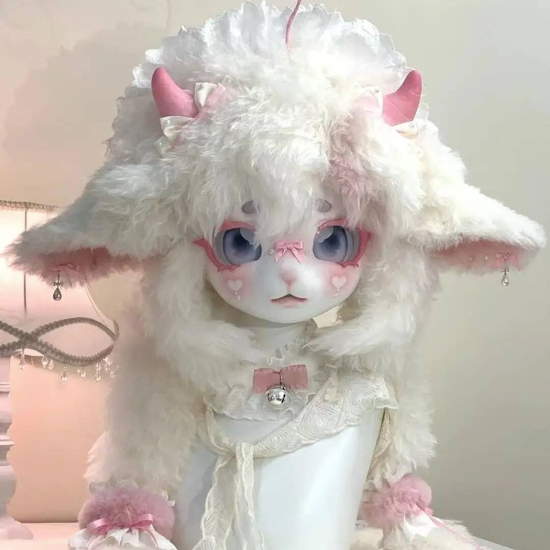 Handmade Kig Fursuit Head, Cut - Skincare Pink review and price