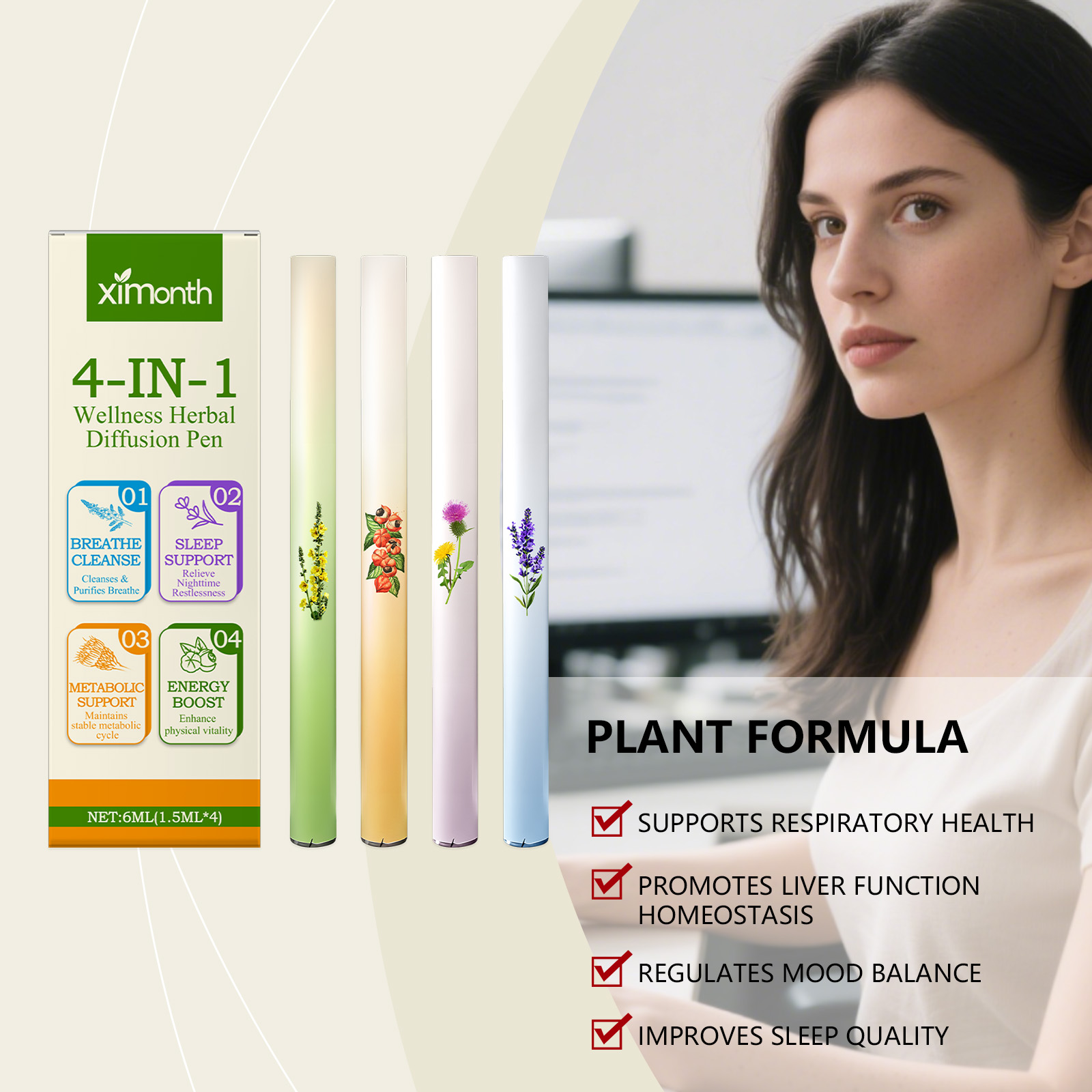 4 In 1 Air Freshening Pen Herb - Skincare Herbal review and price