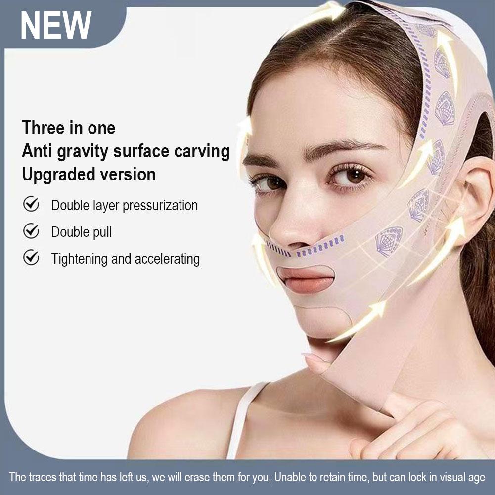 Double-deck Face Slimming Band - Skincare Pink review and price