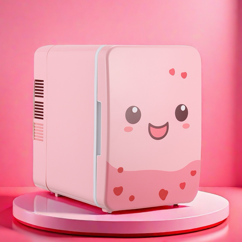 Pink  4 L Fridge Mini Beauty F - Skincare Pink review and price