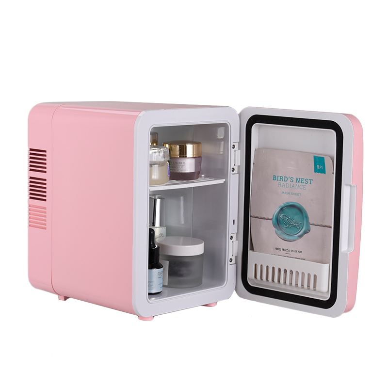 Pink  4 L Fridge Mini Beauty F - Skincare Pink review and price