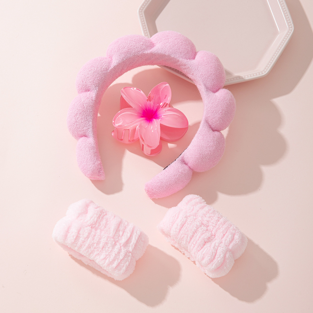 Chic Soft Pink Spa Hair Access - Skincare Pink review and price