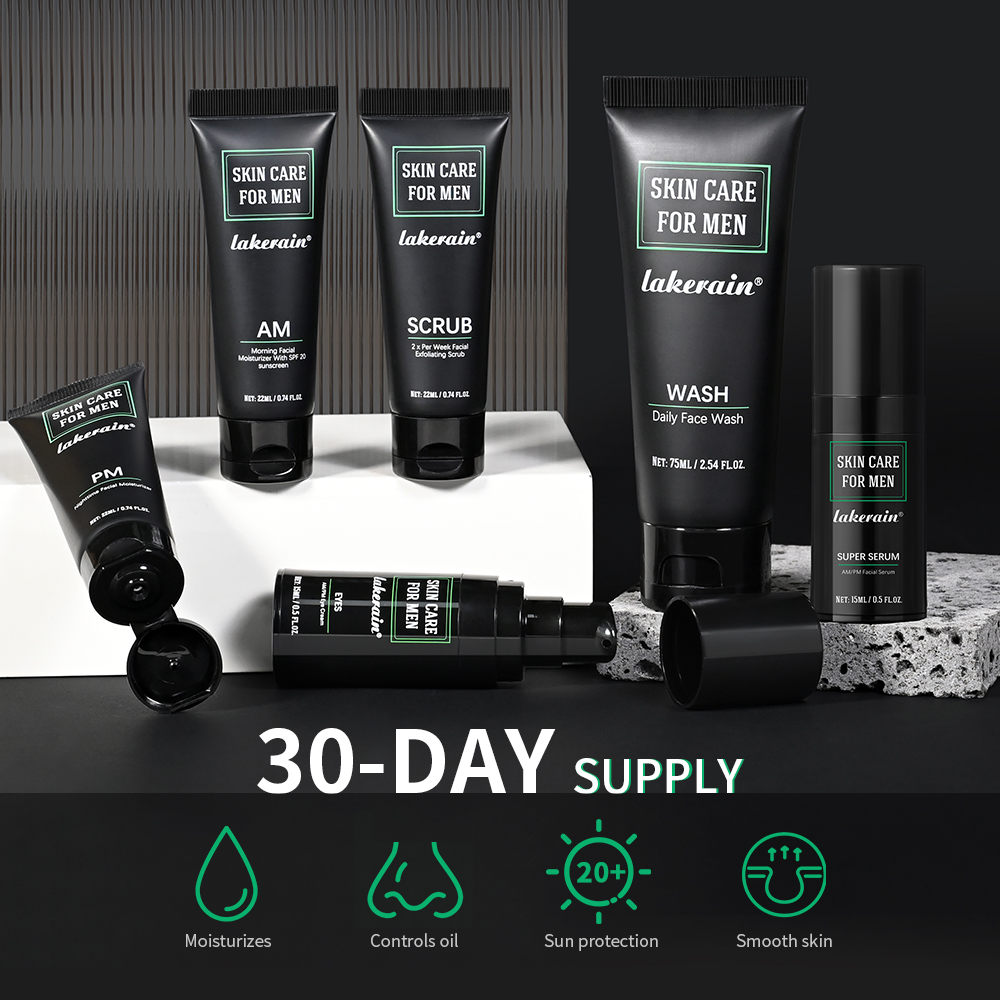 Lakerain Skin Care for Men Kit - Skincare Oil Control review and price