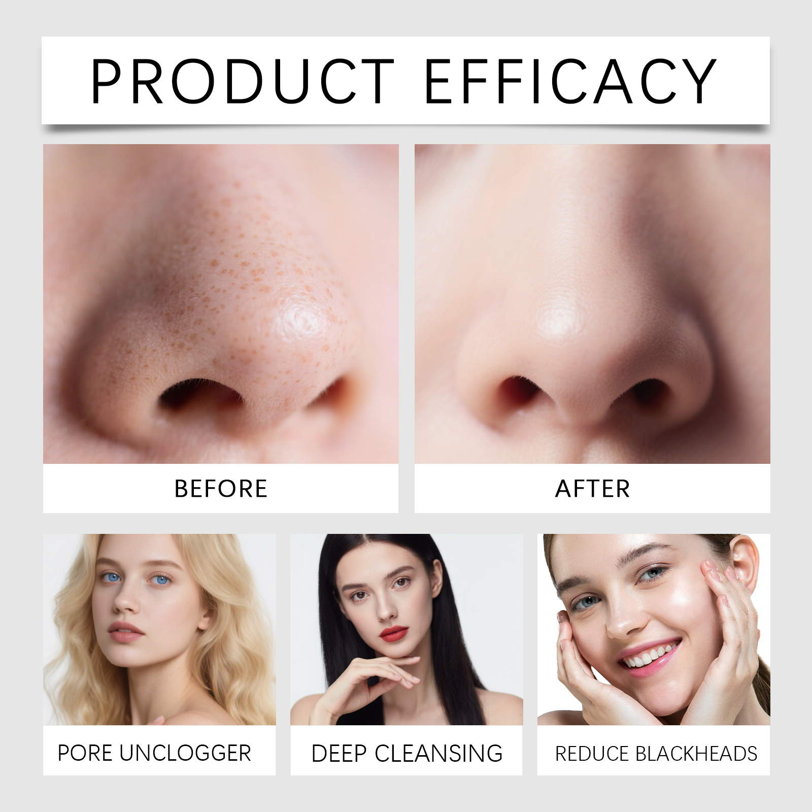 8 Pcs Gentle & Nourishing Nose - Skincare Oil Control review and price