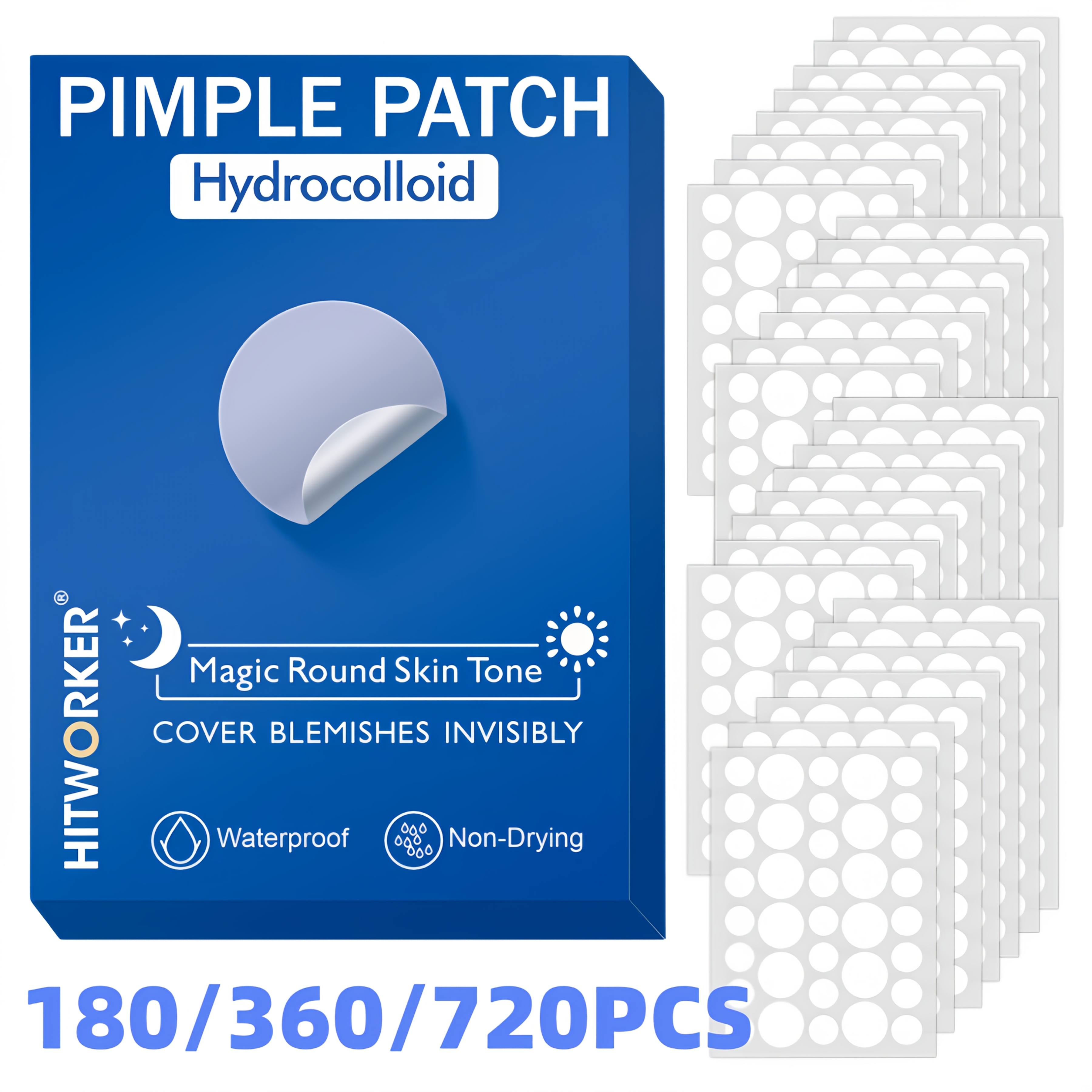 180/360/720pcs acne patches, w - Skincare Oil Control review and price