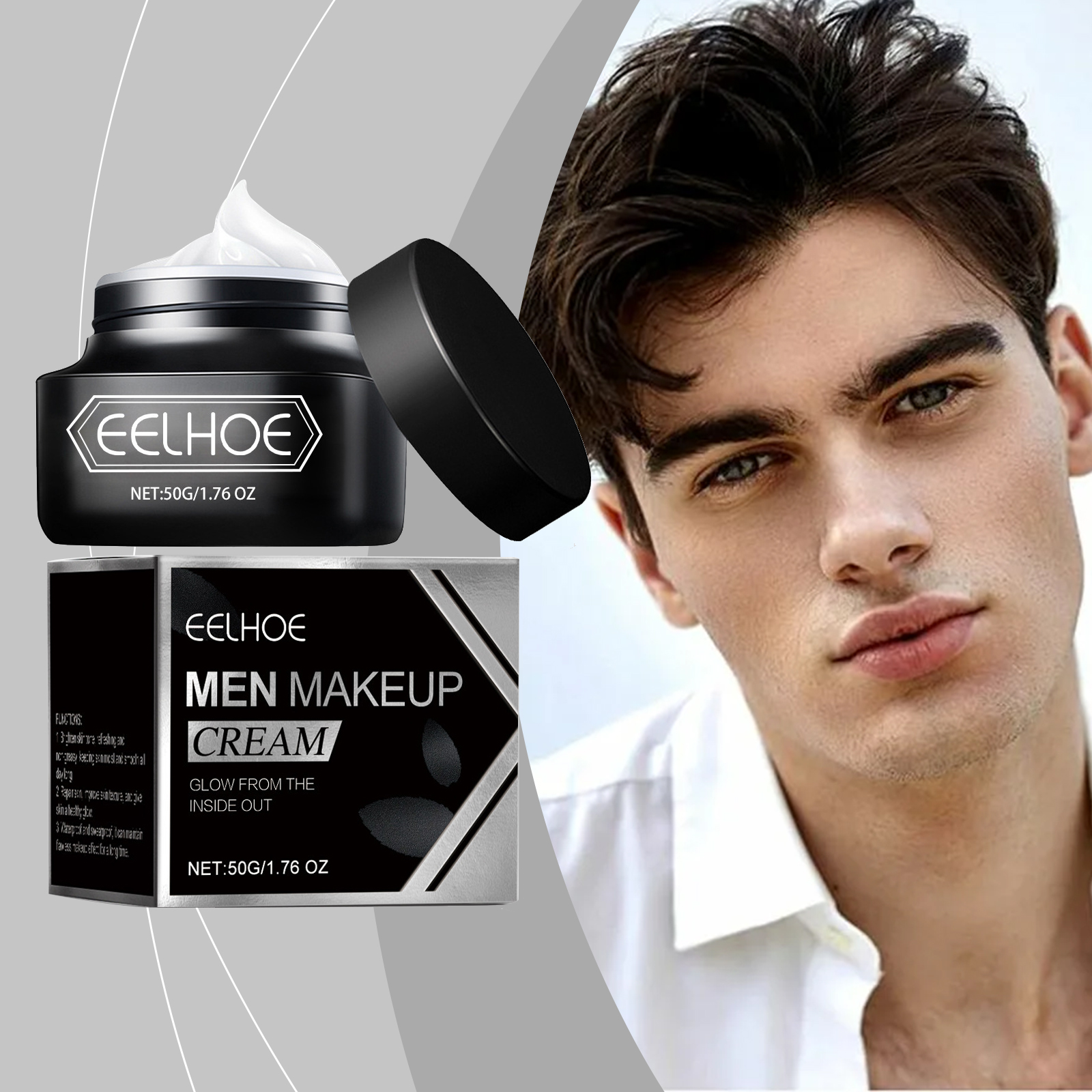 EELHOE BB Cream for Men Cosmet - Skincare Oil Control review and price