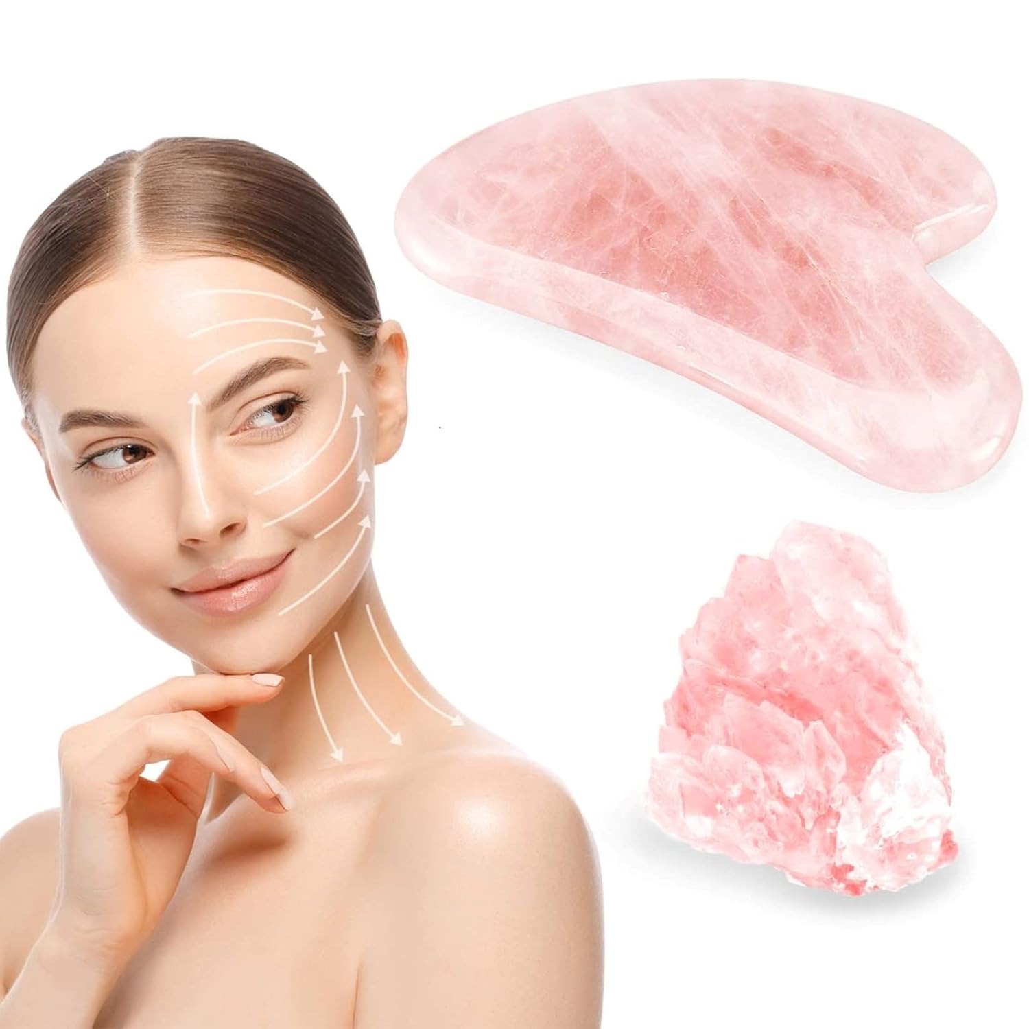 Gua Sha Jade Stone Gua Sha Mas - Skincare Pink review and price