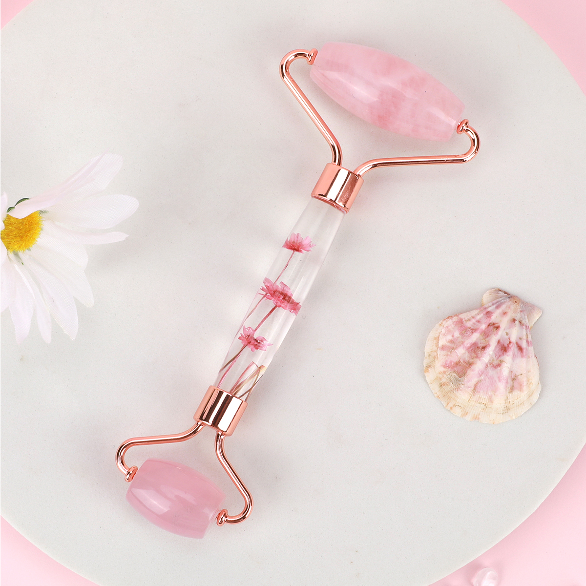 Natural Jade Roller Massager f - Skincare Pink review and price