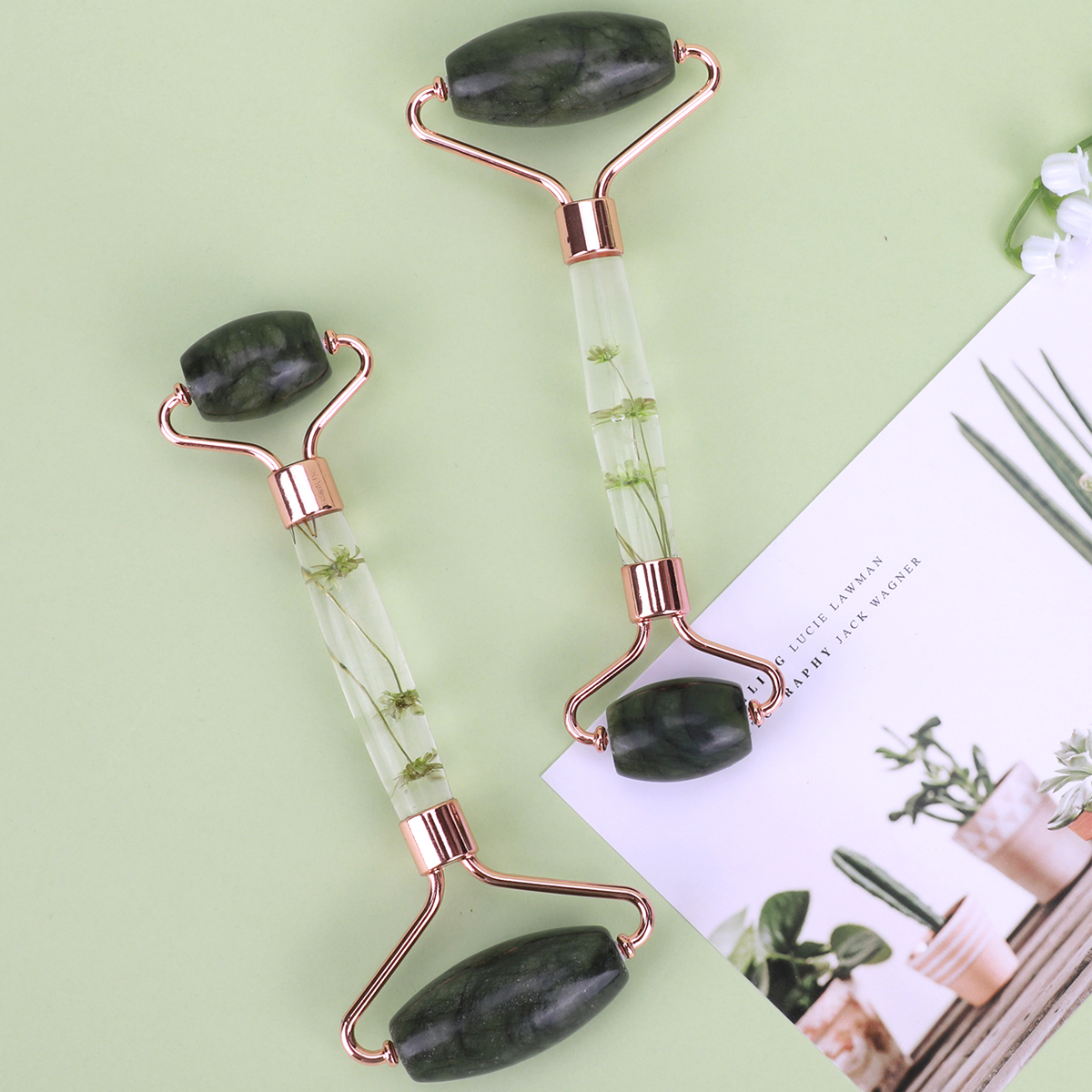 Natural Jade Roller Massager f - Skincare Pink review and price
