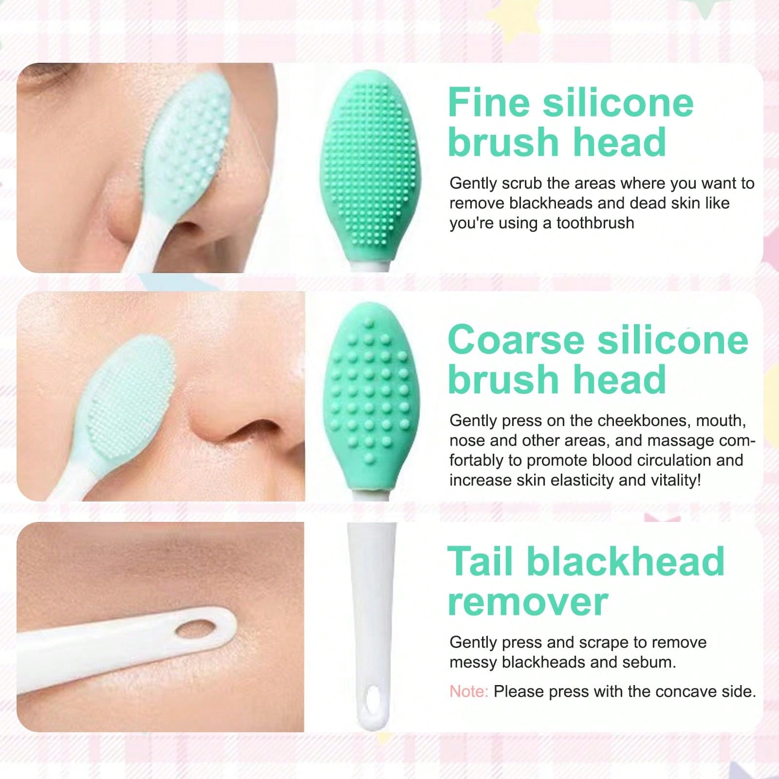 Manual Double Sided Silicone N - Skincare Exfoliating review and price